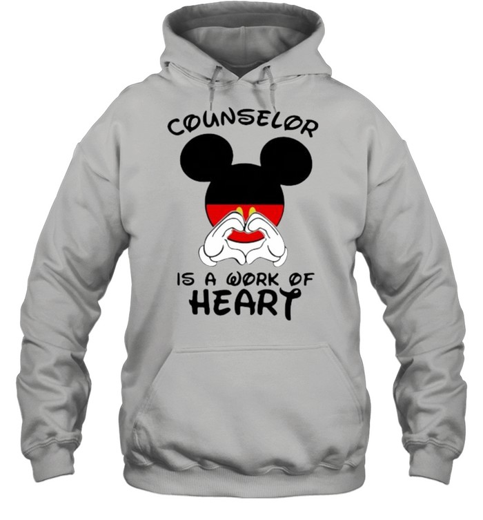 Counselor Is A Work Of Heart Mickey  Unisex Hoodie