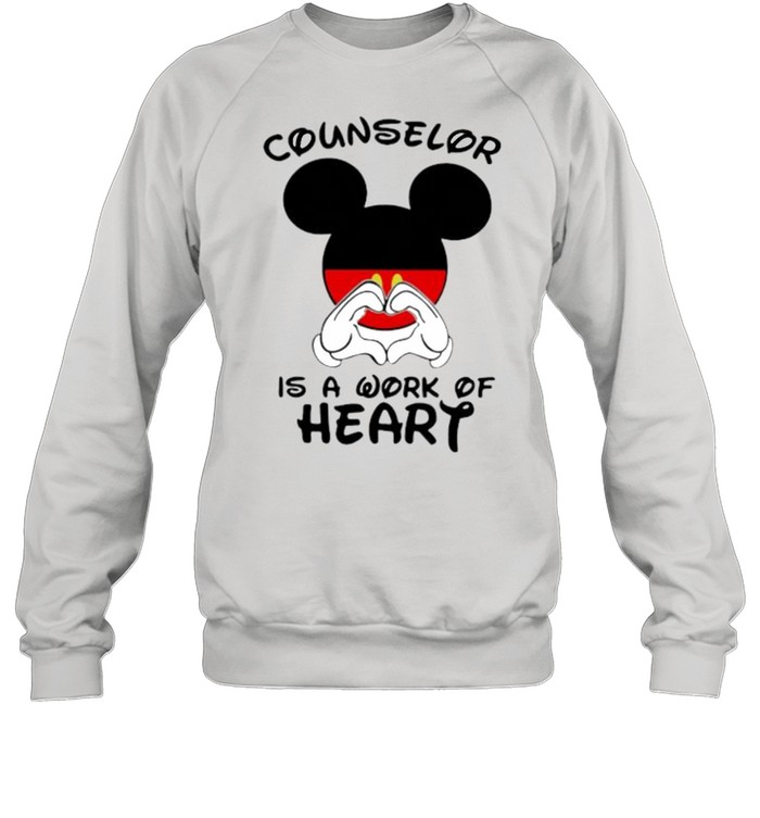 Counselor Is A Work Of Heart Mickey  Unisex Sweatshirt