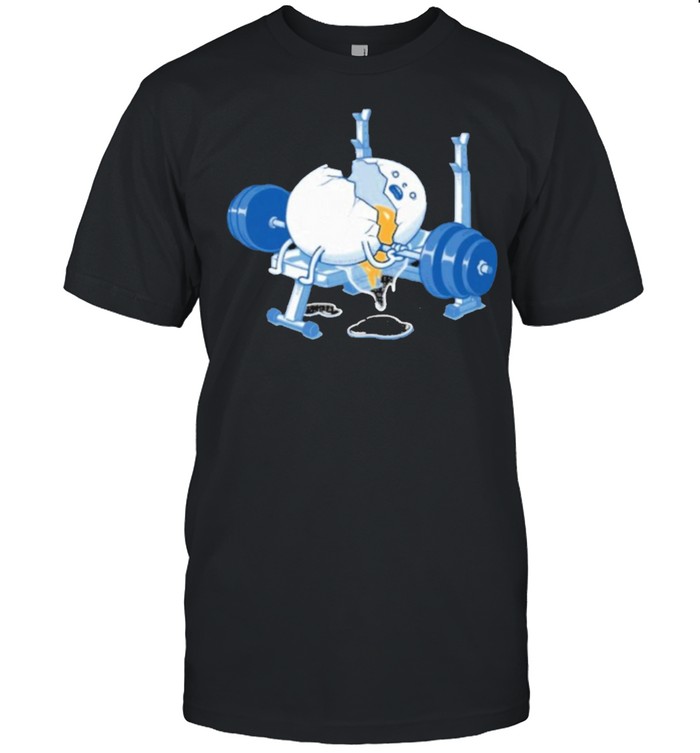 Weight lifting eggs shirt