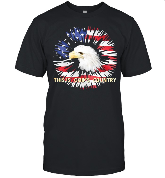 American Flag Eagle This Is God’s Country For Eagle Lover T-shirt Classic Men's T-shirt