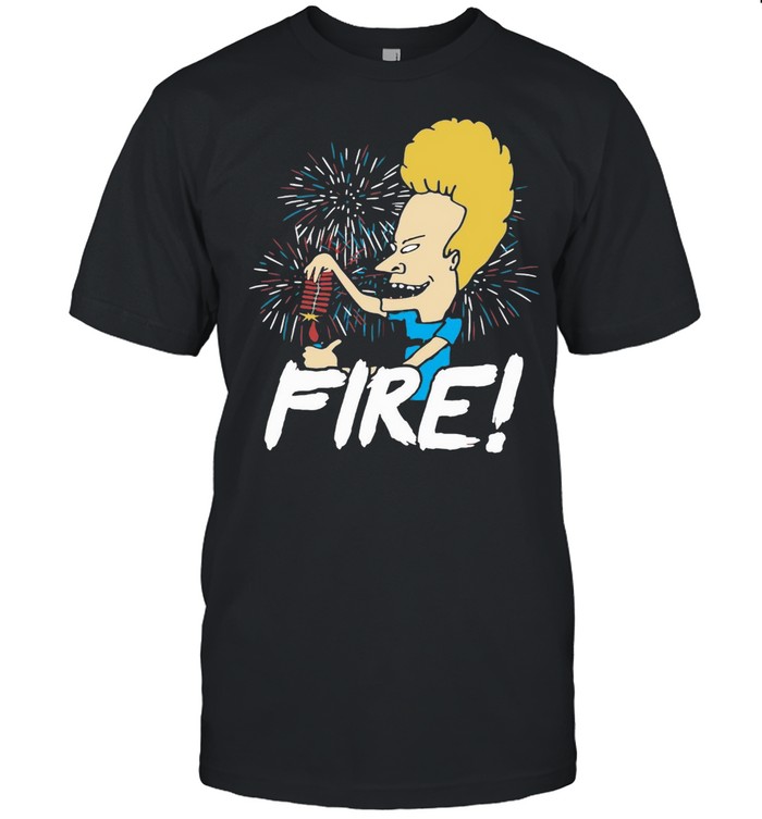 Beavis Fire Firework 4th Of July T-shirt