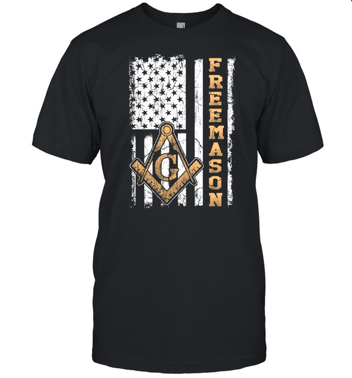 Freemason American flag shirt