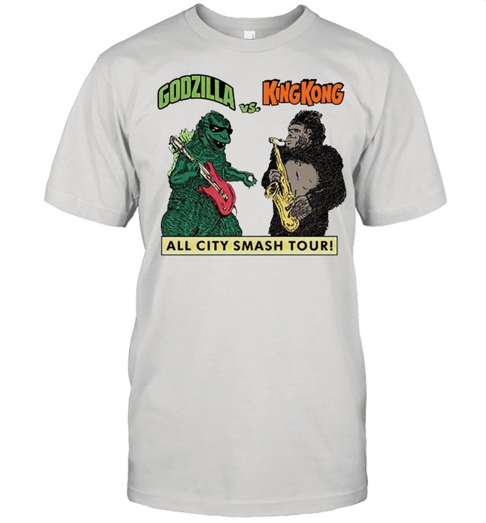 Godzilla vs King Kong all city smash tour shirt