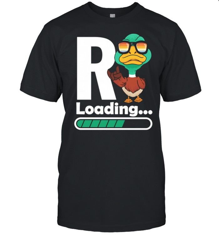 Lustiges Rente Loading Ente Wortspiel Ruhestand shirt