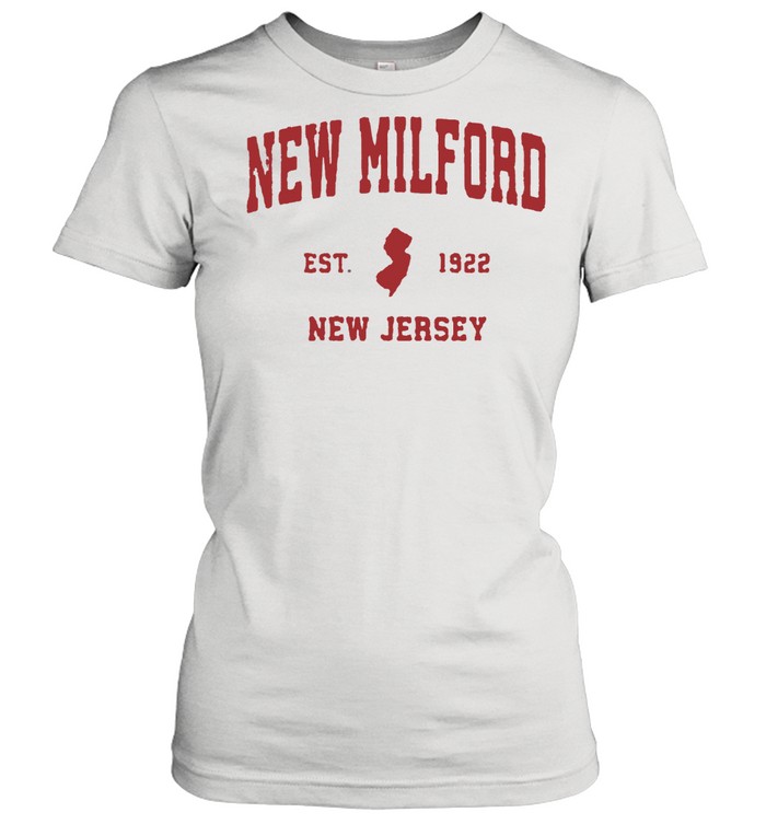 New Milford New Jersey 1922 NJ Vintage Sports  Classic Women's T-shirt