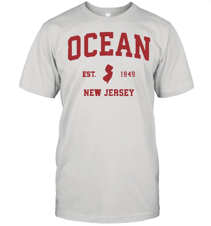 Ocean New Jersey 1849 NJ Vintage Sports Shirt