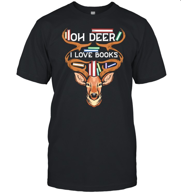 Oh Deer I love Books Reading shirt Classic Men's T-shirt