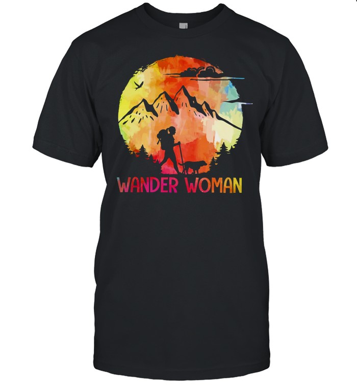 Camping wonder woman shirt