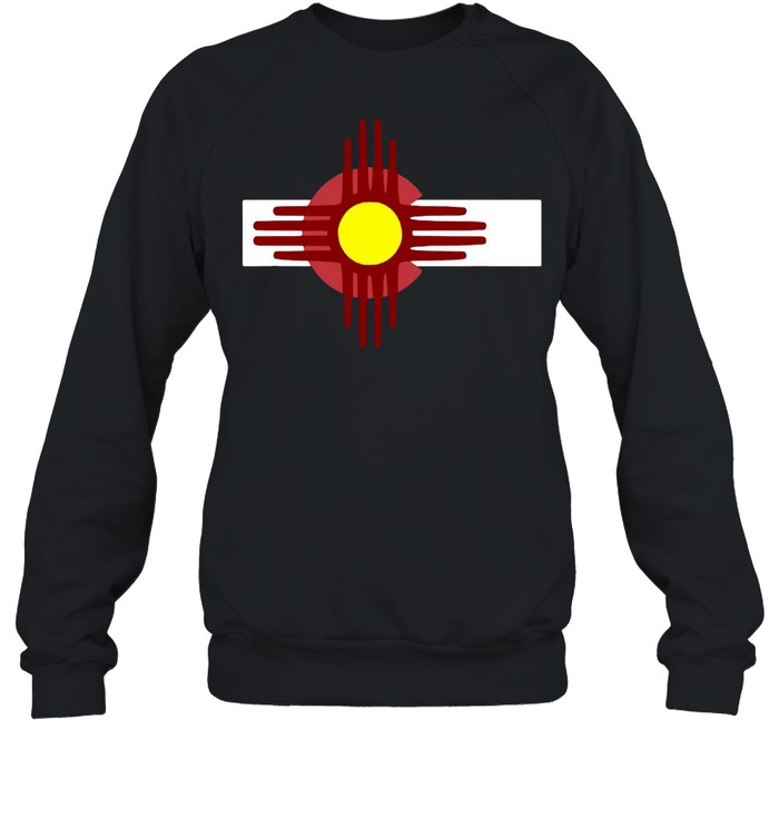 Colorado New Mexico  Flag Zia T-shirt Unisex Sweatshirt