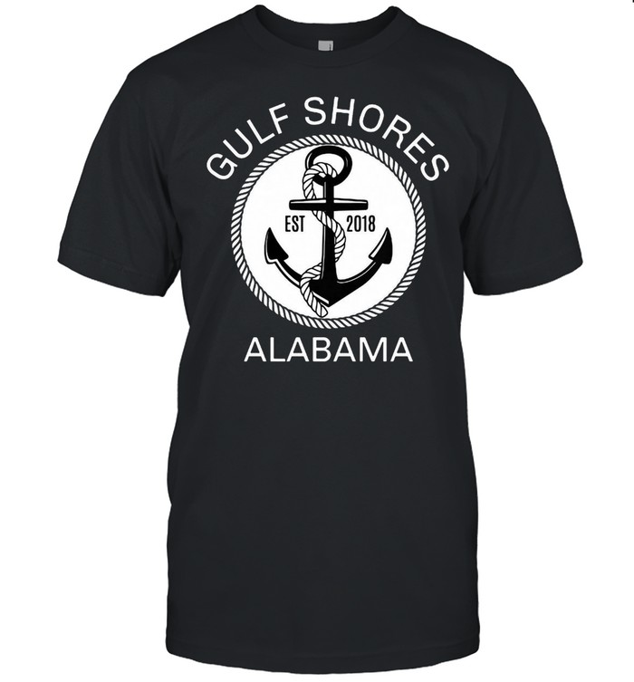 Gulf Shores Alabama Nautical Anchor T-shirt