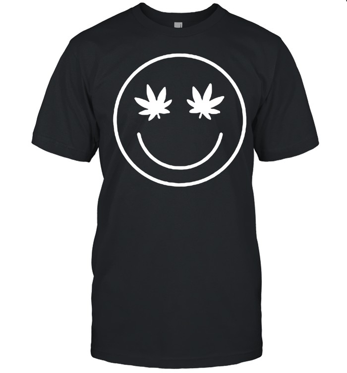 Pineapple Express Marijuana Leaf Weed Cannabis Face T-shirt