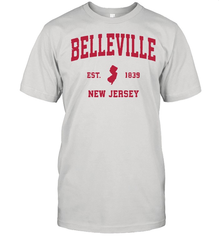 Belleville New Jersey 1839 NJ Vintage Sports T-Shirt