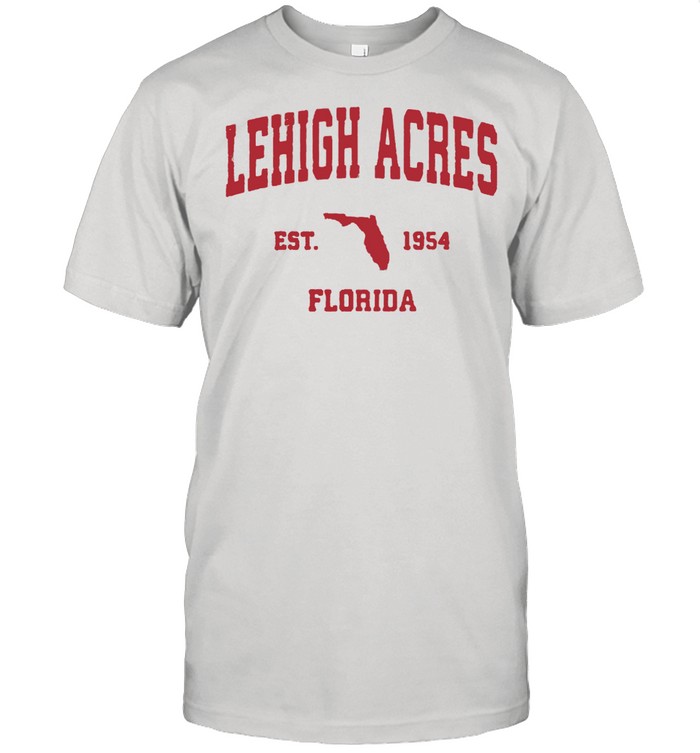 Lehigh Acres Florida 1954 FL Vintage Sports shirt