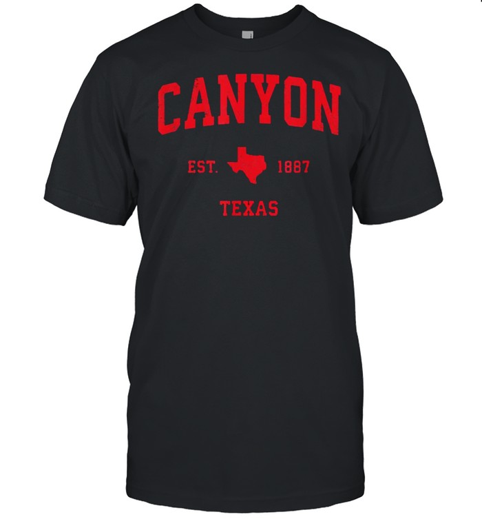 Canyon Texas TX Est 1887 Vintage Sports T-Shirt