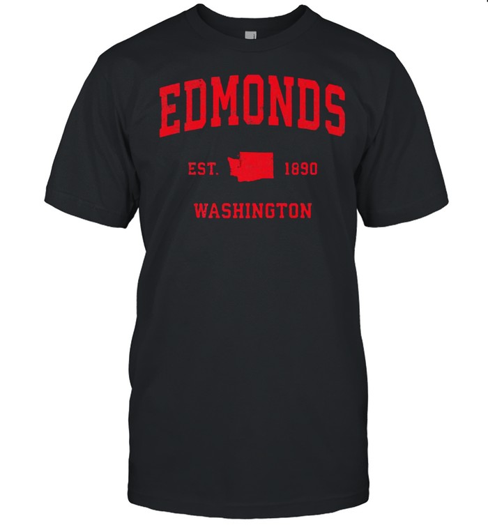 Edmonds Washington WA Est 1890 Vintage Sports T-Shirt