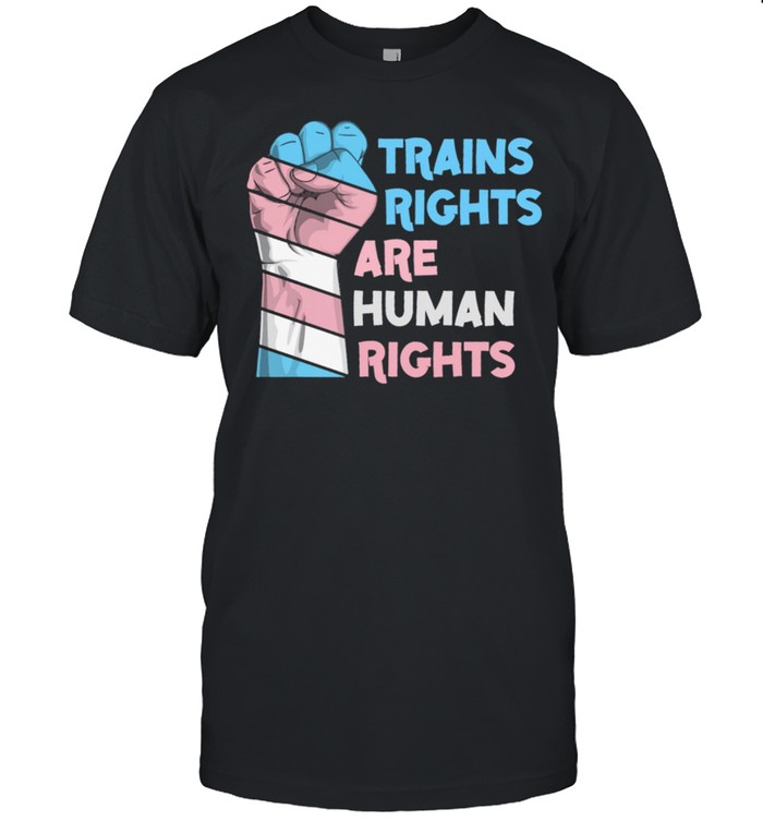 Trains Rights Are Human Rights LGBT Gay Pride shirt Classic Men's T-shirt