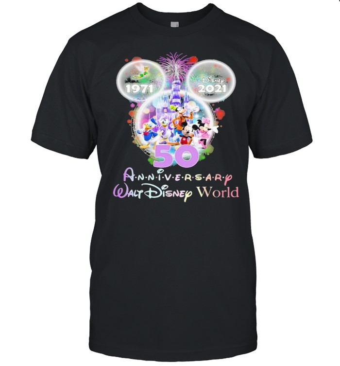 Disney 1971 2021 anniversary walt disney world firework shirt