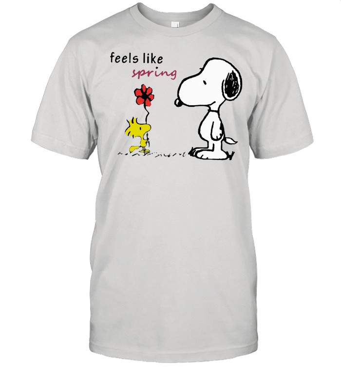 Feels like spring woodstock snoopy shirt