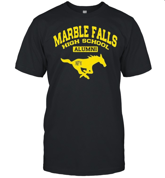 Marble falls hight school alumni vintage sports shirt