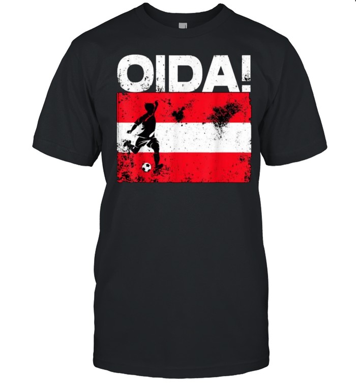 Oida Austria Football Team Fan Soccer Flag Jersey Austria T- Classic Men's T-shirt