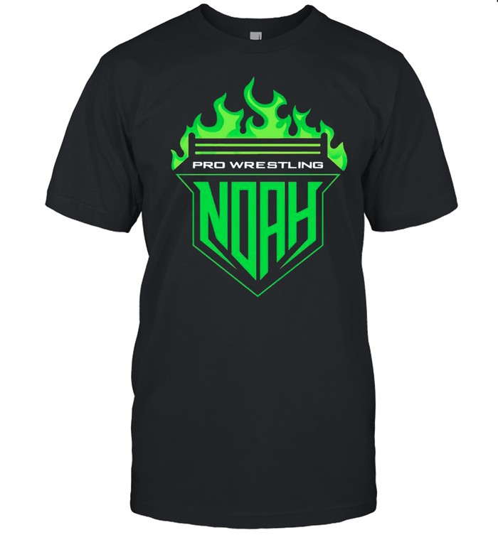 Pro-wrestling Noah Noah fire shirt