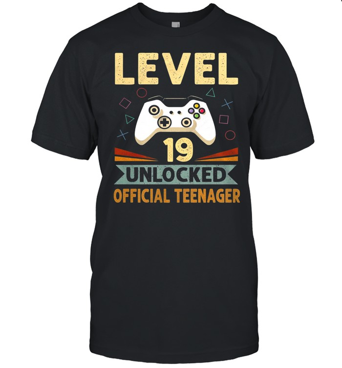 Video Game 19Th Birthday 2002 Level 19 Unlocked Teenager shirt