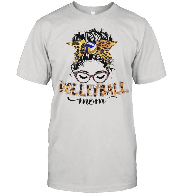 Volleyball Mom Lepoard Shirt Official Shirt