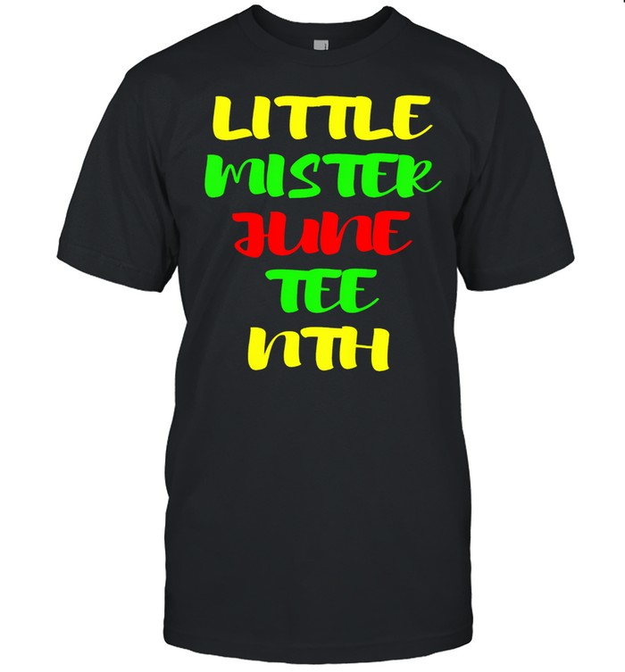 Kids Little Mister Juneteenth shirt