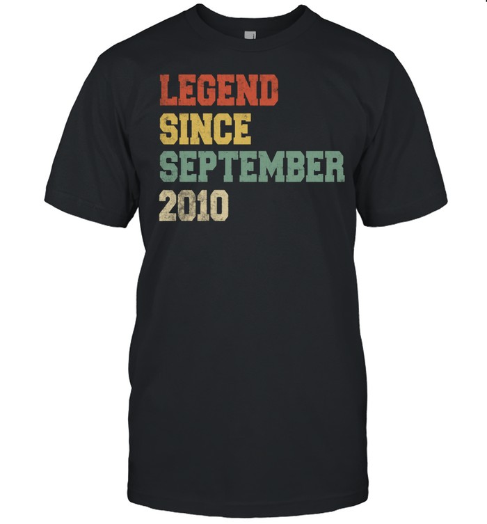 Legend Since September 2010 11th Birthday 11 years old shirt