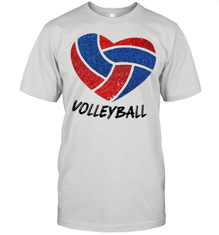 Love Volleyball Heart Shirt