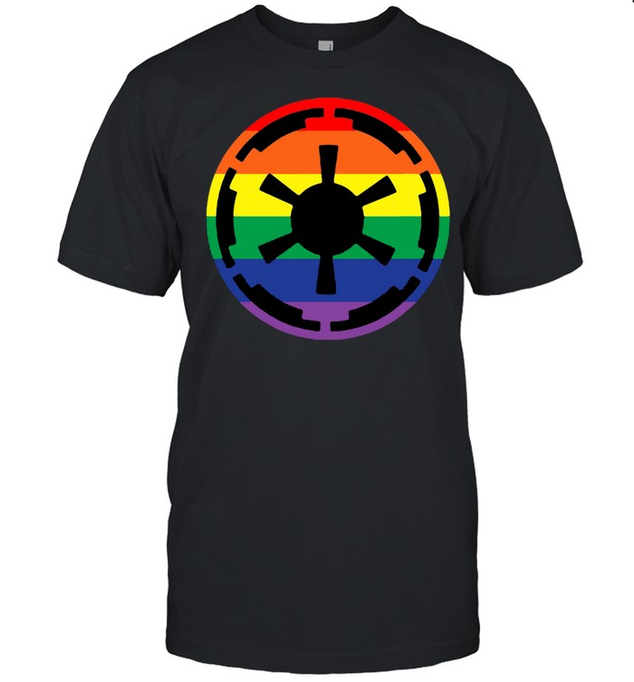Star Wars Galactic Empire Imperial Crest Rainbow T-shirt