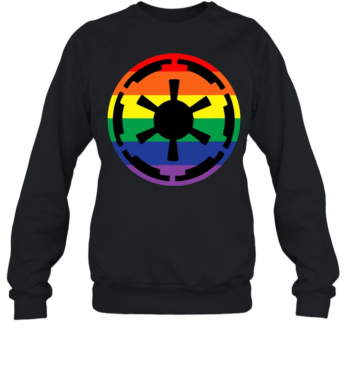 Star Wars Galactic Empire Imperial Crest Rainbow T-shirt Unisex Sweatshirt
