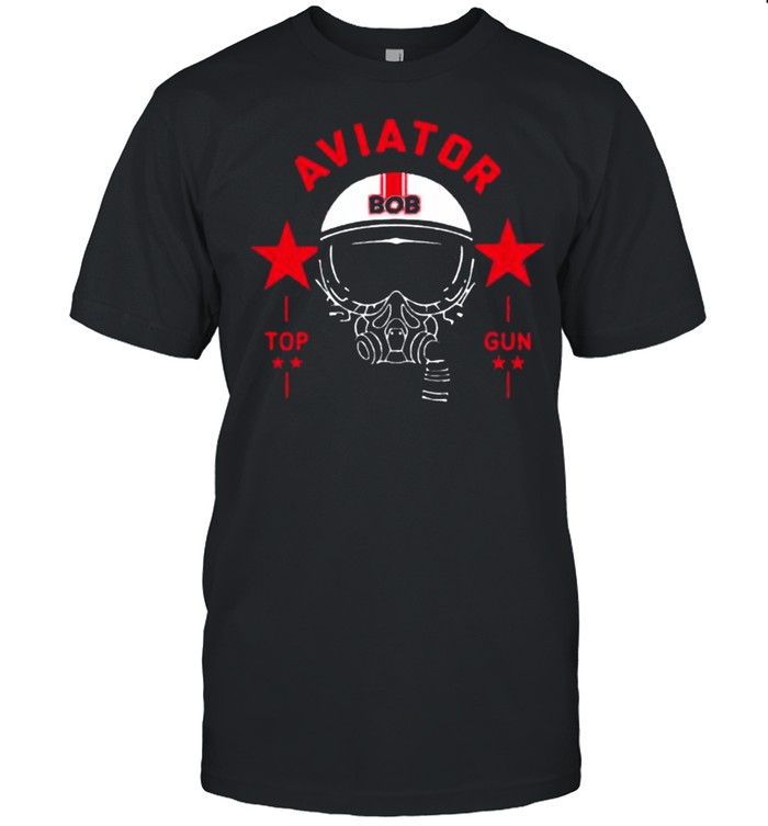 Top Gun Maverick Bob Aviator Helmet Stars Shirt