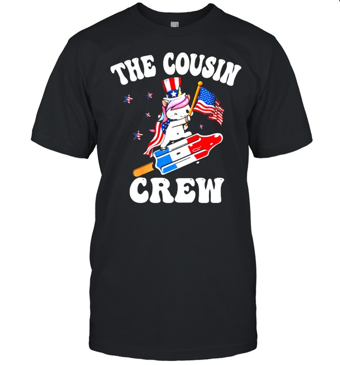 The cousin crew Unicorn 4th Of July American T-Shirt