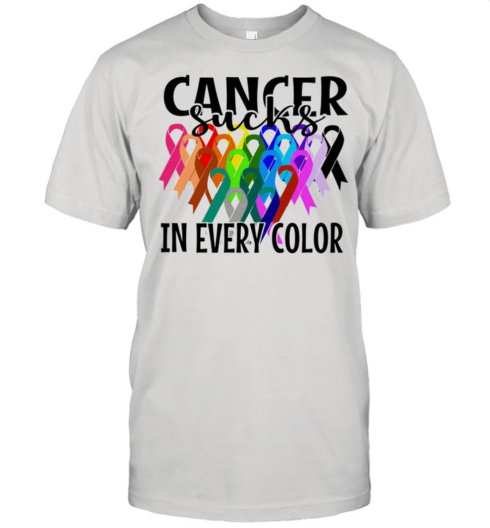 Cancer Sucks in every color shirt