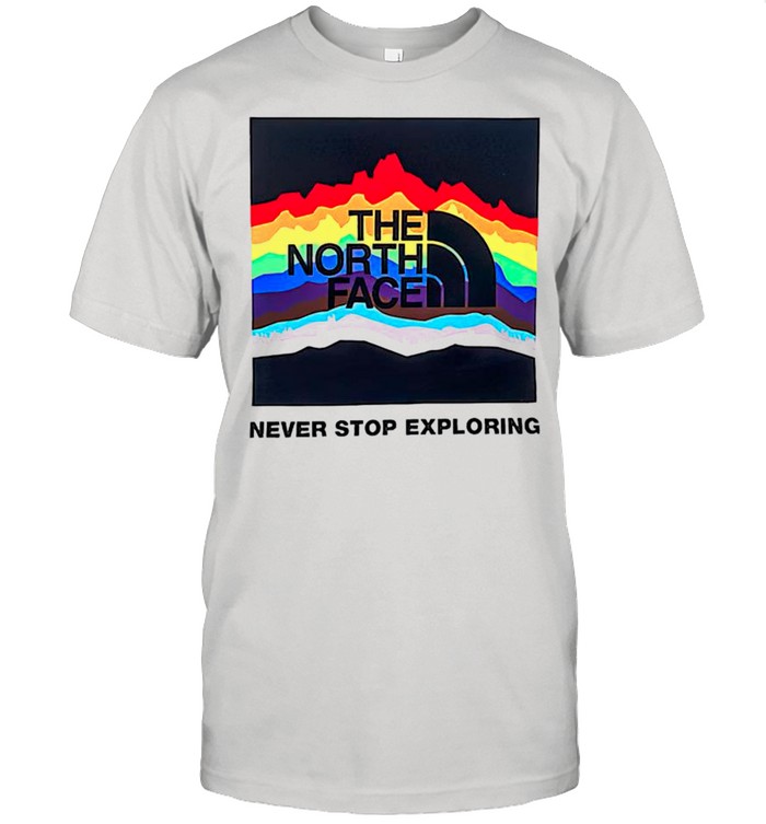 LGBT north face pride shirt