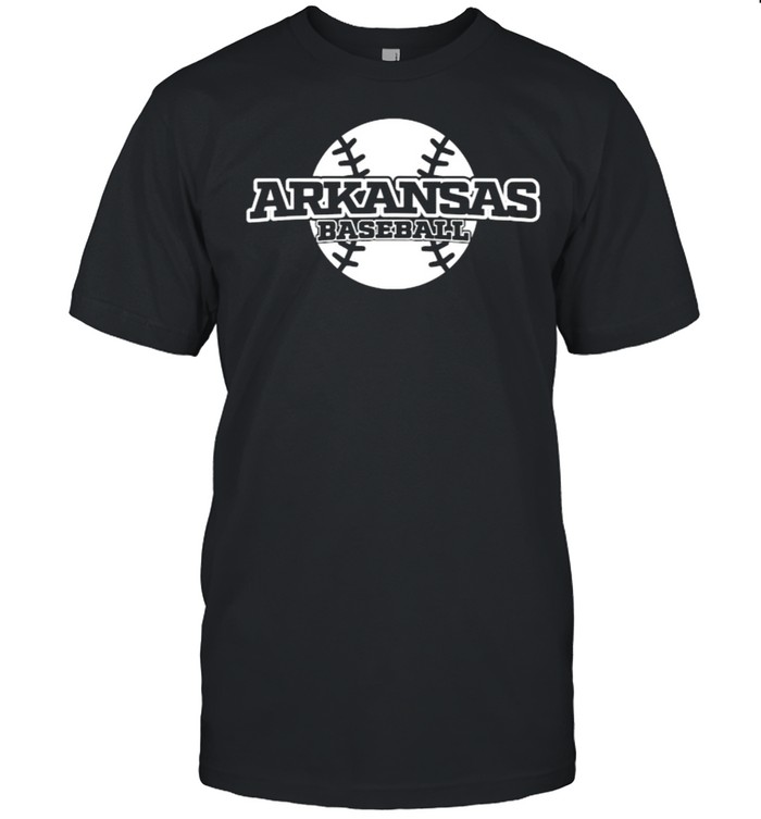 Arkansas Baseball Block Font T-Shirt