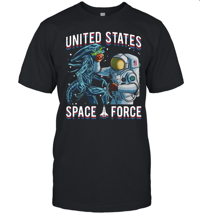 United States Space Force Astronaut Punching Dragon T-shirt