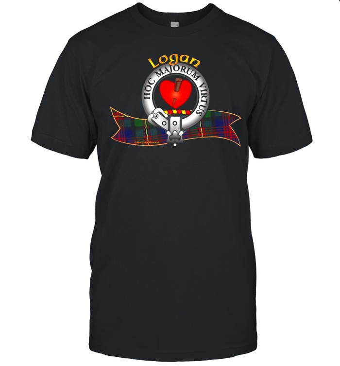 Logan Clan Tartan Crest Motto T-shirt