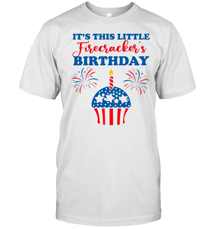 Fourth of July Birthday Cupcake Matching Family Patriotic Classic shirt