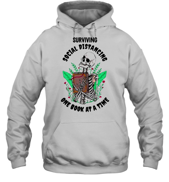 Surviving Social Distancing One Book At A Time  Unisex Hoodie