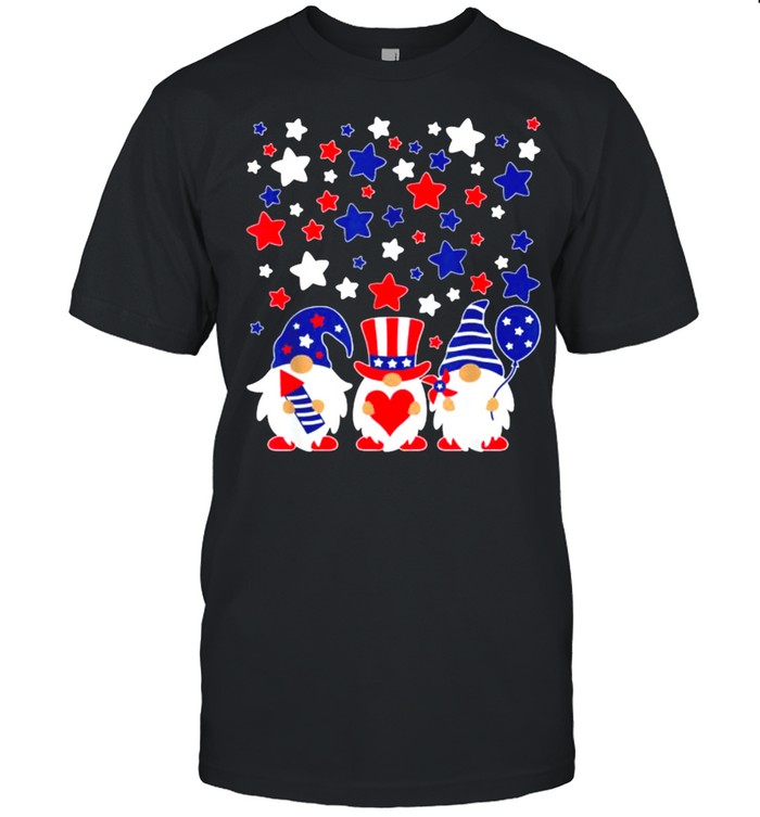 Gnomes 4th Of July Red White and Blue T-Shirt