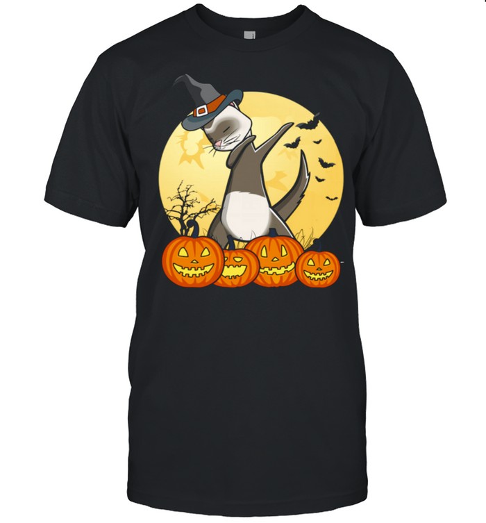 Dabbing Ferret Dab Dance Pet Halloween shirt