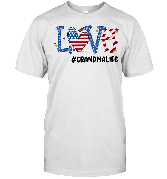 Love grandmalife American flag shirt