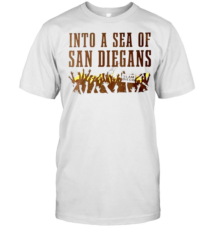 San Diego Padres into a sea of san diegans shirt