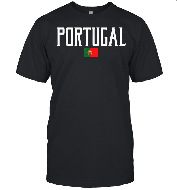 Portugal Flag Vintage White Text shirt