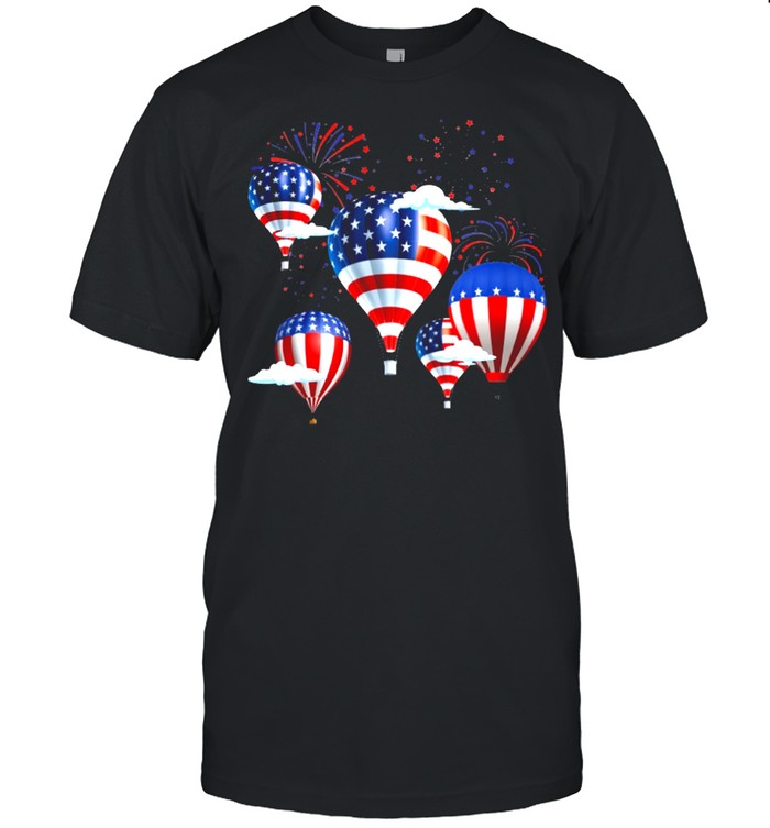 USA Flag Hot Air Balloons shirt