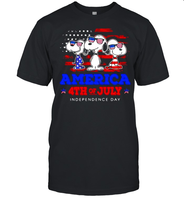 America 4th Of July Independence Day Snoopy Shirt