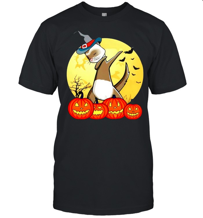 Cat witch dabbing Halloween shirt