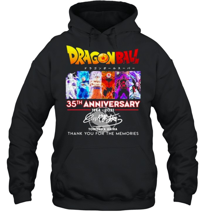Dragon Ball 35th Anniversary Thank You For The Memories shirt Unisex Hoodie